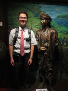 Elder Wimmer at a Boat Museum